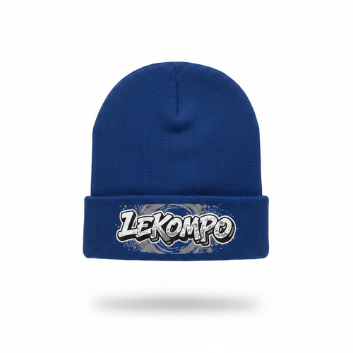 Blue Beanie - Cuff Logo