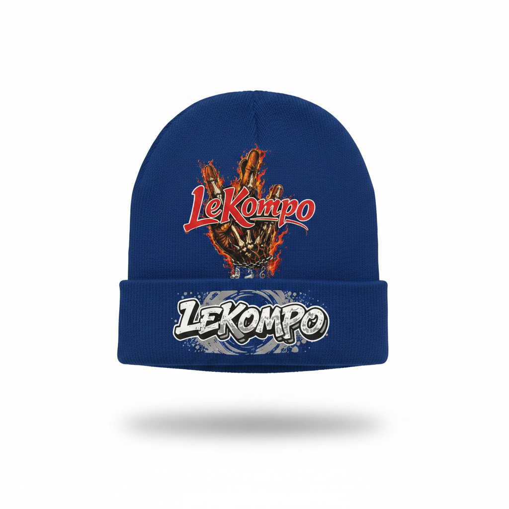 Blue Lekompo Beanie