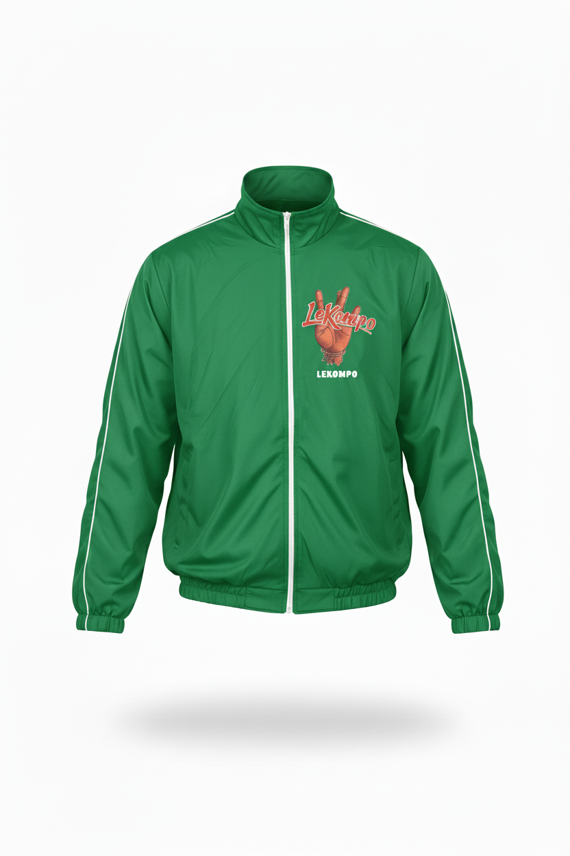 Green Lekompo Tracksuit Jacket