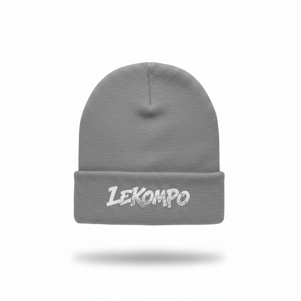 Grey Beanie - Cuff Logo