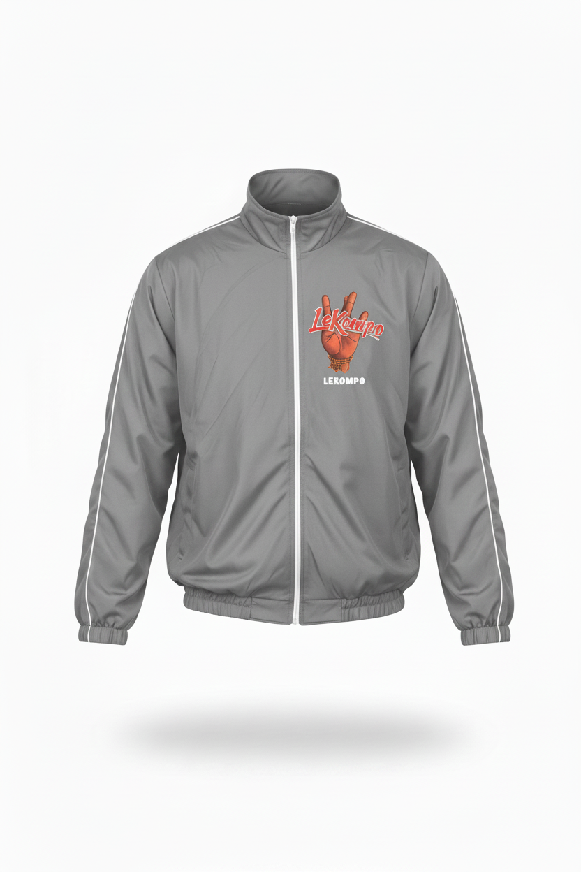 Grey Lekompo Tracksuit Jacket