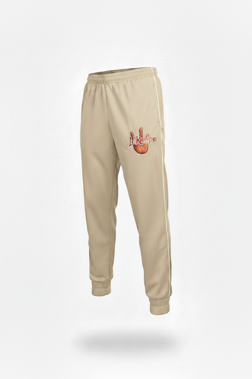 LeKompo Beige Track Pants - Color Matched