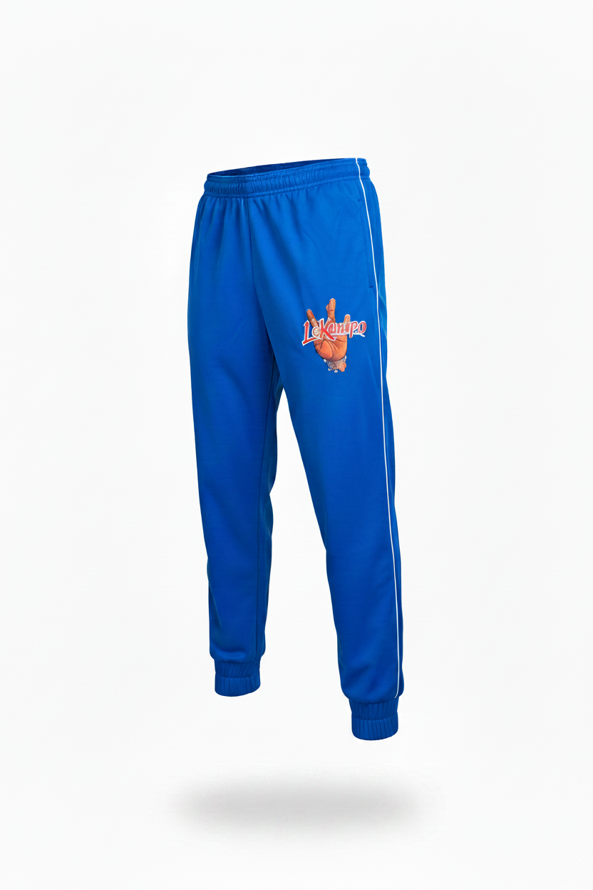 LeKompo Blue Track Pants - No Sub-text
