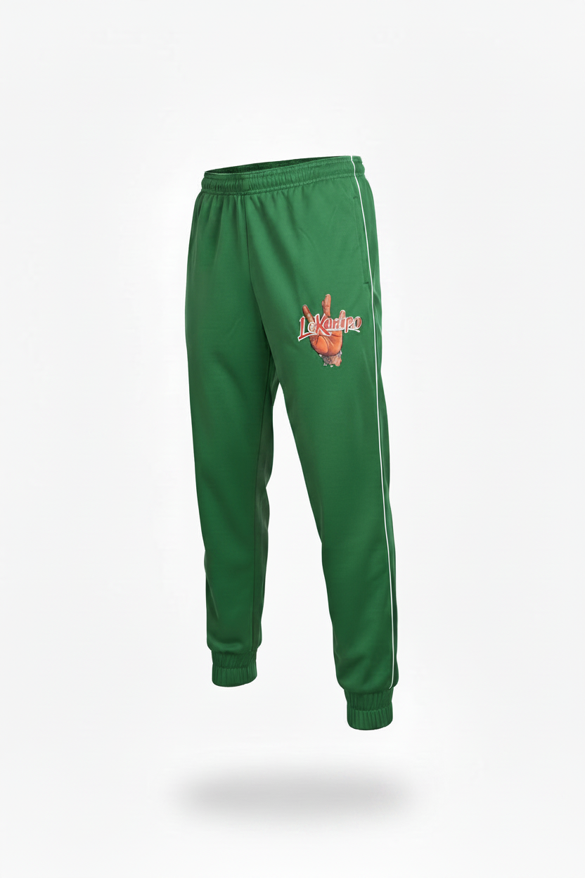 LeKompo Forest Green Track Pants - Floating