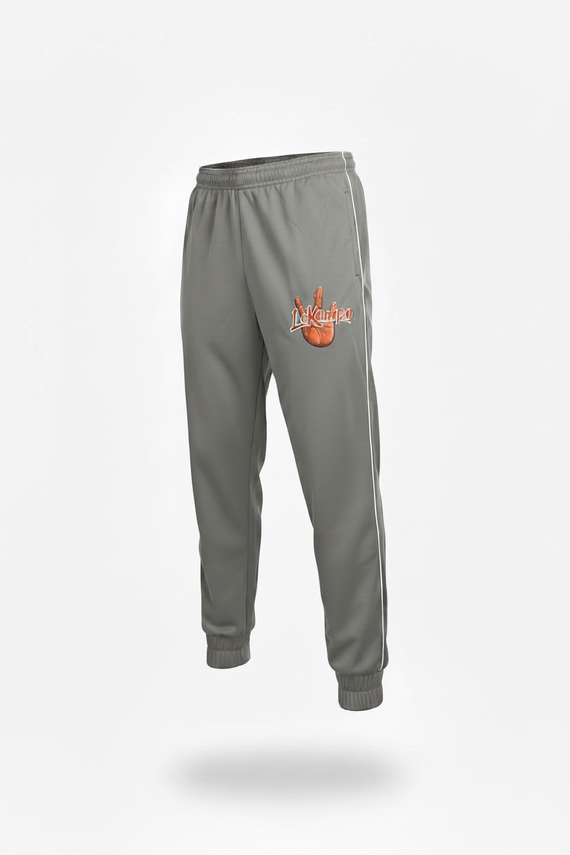 LeKompo Grey Track Pants - Floating