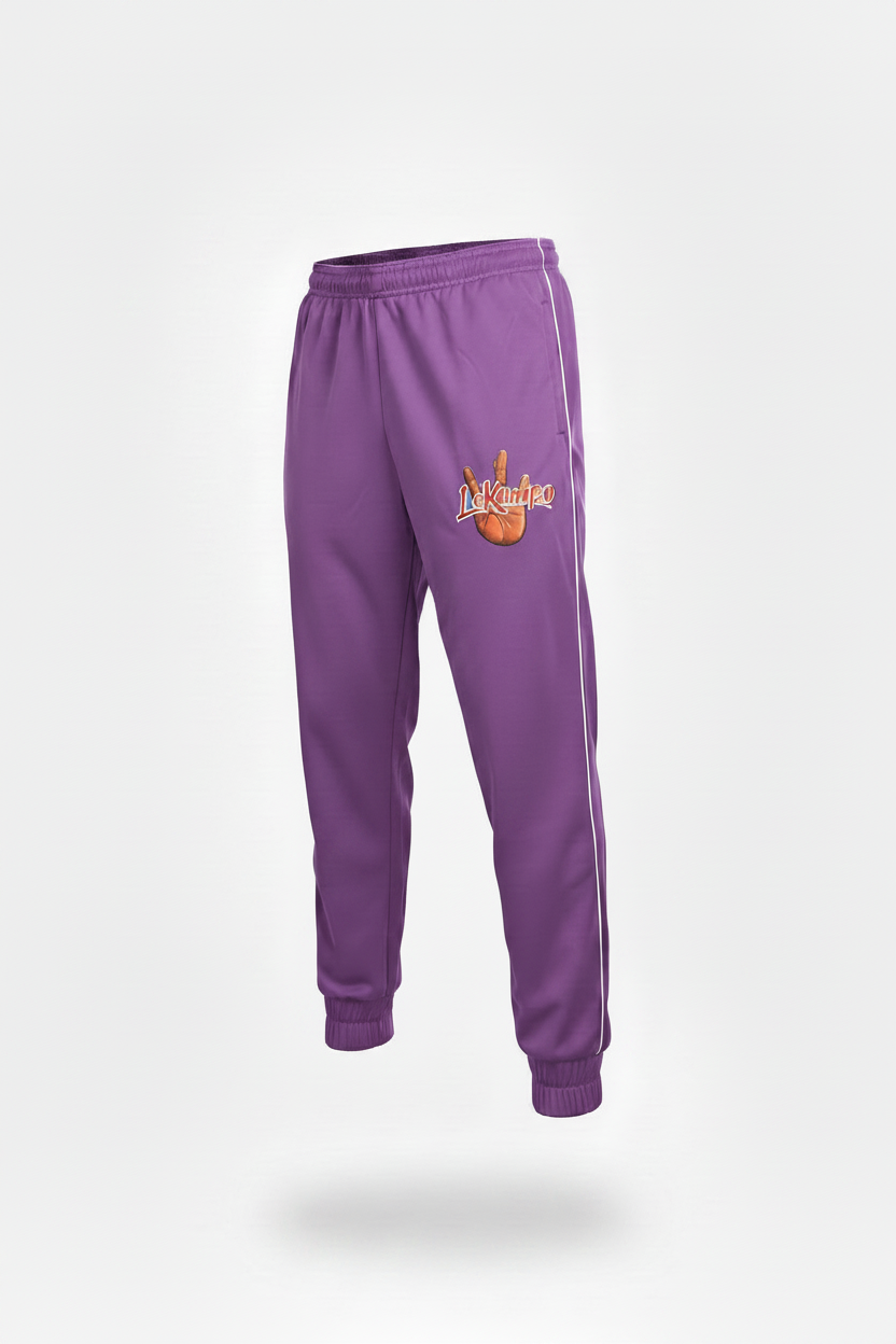 LeKompo Purple Track Pants - Floating