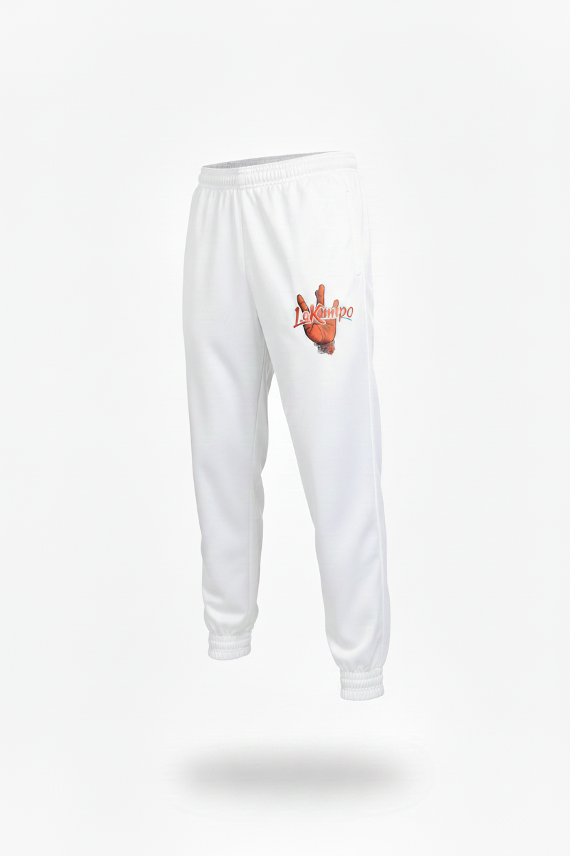 LeKompo White Track Pants - No Sub-text