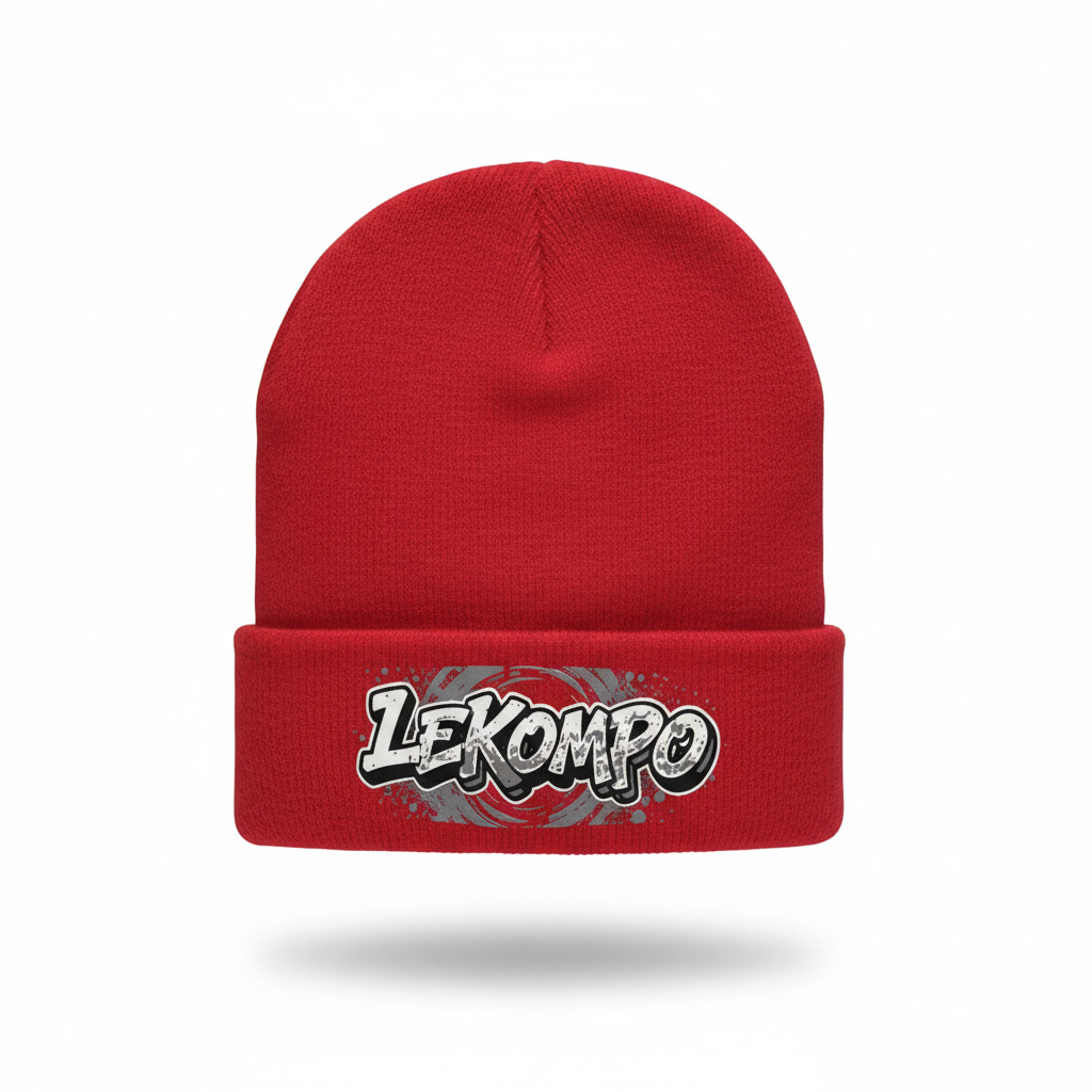 Red Beanie - Cuff Logo