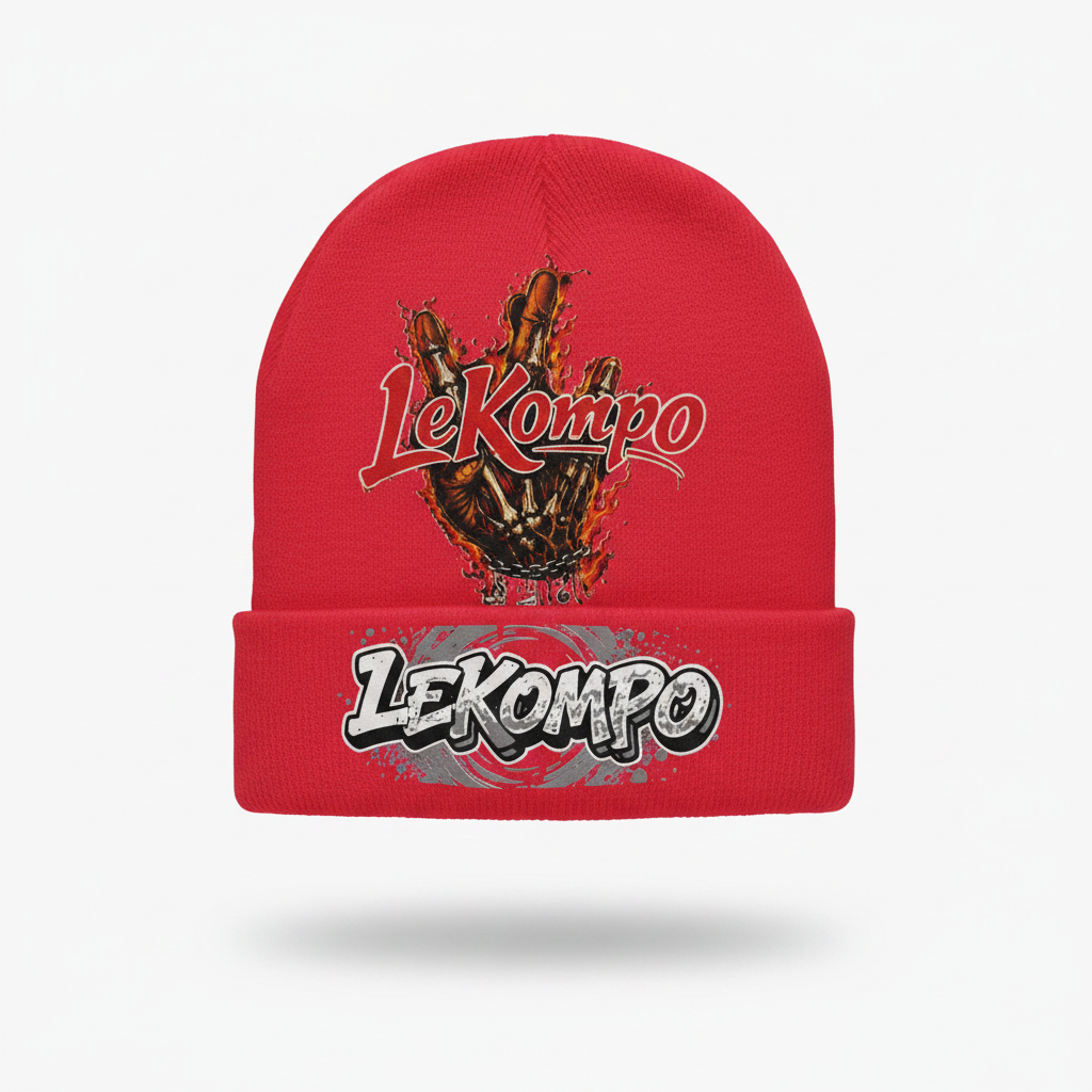 Red Lekompo Beanie