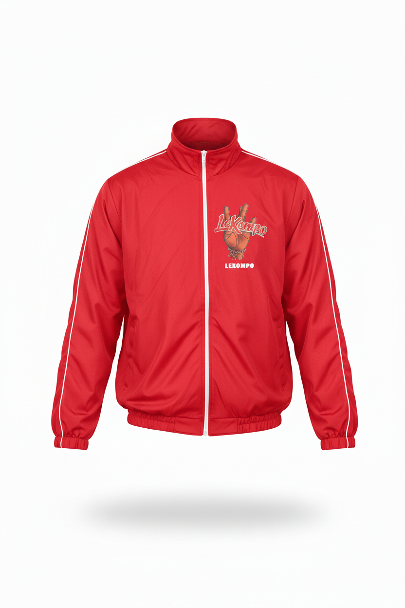 Red Lekompo Tracksuit Jacket