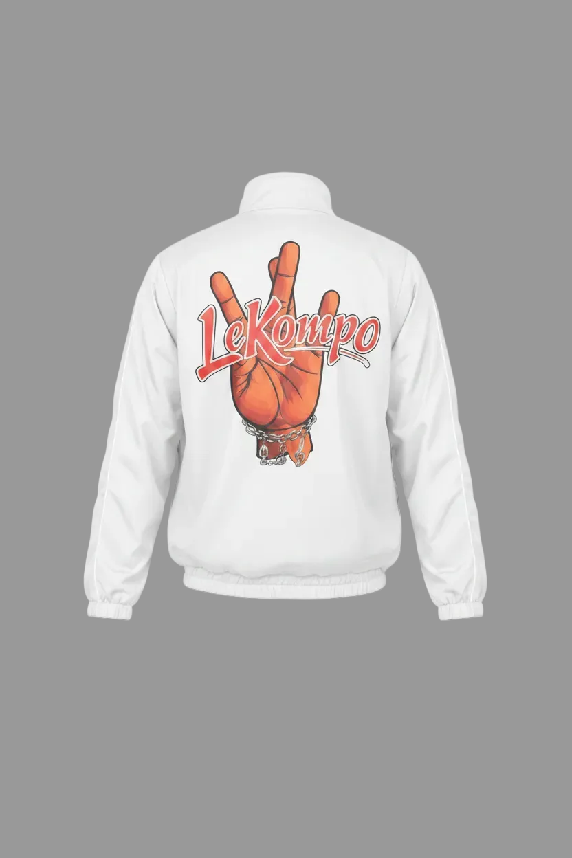 White Lekompo Tracksuit Jacket - Back View