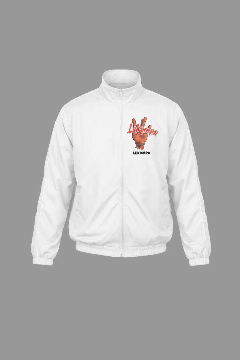 White Lekompo Tracksuit Jacket